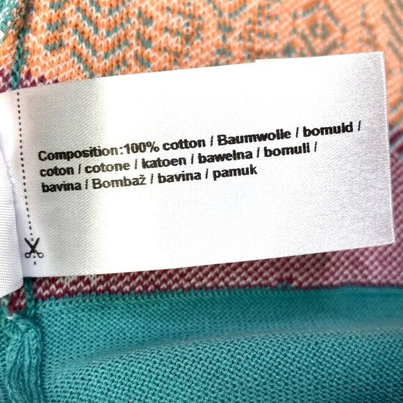 IVKO Woman Intarsia Knit Cardigan Sweater Sz XXL Aqua Alpen Nordic Scandi Girl - Picture 8 of 10